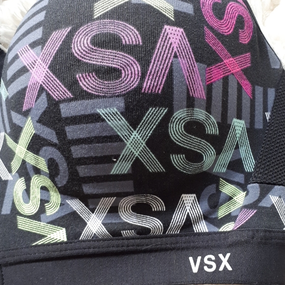 Victoria Secret VSX Sport Bra Zip Front Multicolor - Picture 4 of 11